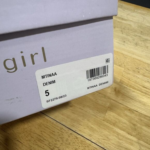 Madden Girl Misses Girls' MTINAA Denim Rhinestone Cowboy Short Boots Size 5 NEW - Picture 13 of 13